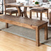 GIANNA Rustic Pine Wooden Bench - California Furniture (Coachella, CA)