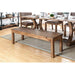 GIANNA Rustic Pine Wooden Bench - California Furniture (Coachella, CA)
