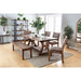 GIANNA Rustic Pine Wooden Bench - California Furniture (Coachella, CA)