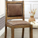 GIANNA Rustic Pine/Brown Side Chair (2/CTN) - California Furniture (Coachella, CA)