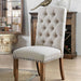 Gianna Rustic Pine/Ivory Side Chair (2/CTN) - California Furniture (Coachella, CA)