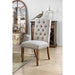 Gianna Rustic Pine/Ivory Side Chair (2/CTN) - California Furniture (Coachella, CA)