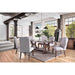 Gianna Rustic Pine/Ivory Side Chair (2/CTN) - California Furniture (Coachella, CA)