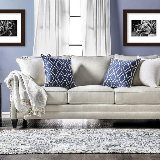 Giovanni Beige/Blue Sofa - California Furniture (Coachella, CA)
