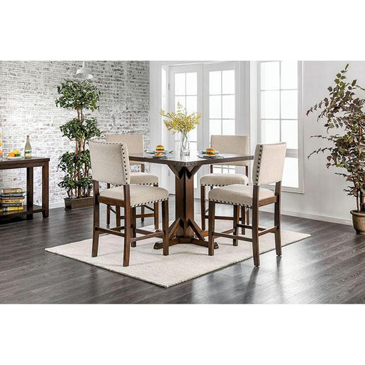 GLENBROOK Brown Cherry Counter Ht. Table - California Furniture (Coachella, CA)