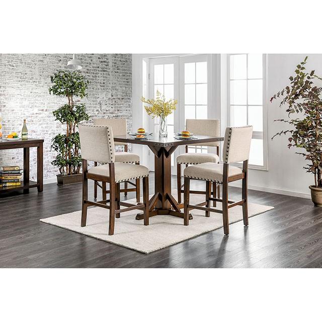 GLENBROOK Brown Cherry Counter Ht. Table - California Furniture (Coachella, CA)