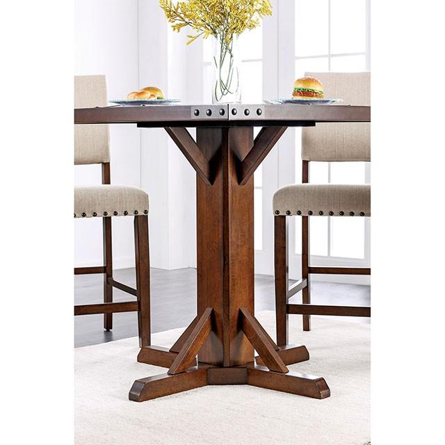 GLENBROOK Brown Cherry Counter Ht. Table - California Furniture (Coachella, CA)