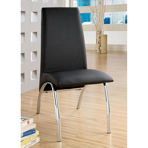 Glenview Black Side Chair - California Furniture (Coachella, CA)