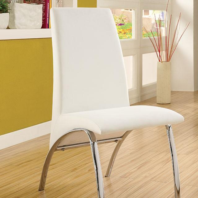 Glenview White Side Chair - California Furniture (Coachella, CA)