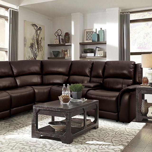 GORGIUS Power Sectional, Espresso - California Furniture (Coachella, CA)