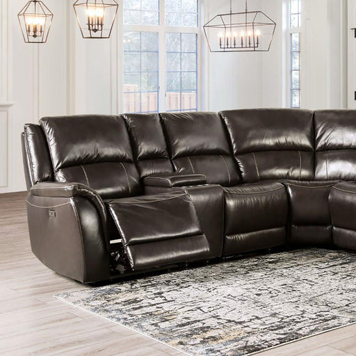 GORGIUS Power Sectional, Espresso - California Furniture (Coachella, CA)
