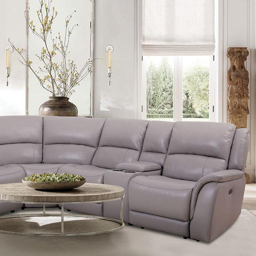 GORGIUS Power Sectional, Light Gray - California Furniture (Coachella, CA)