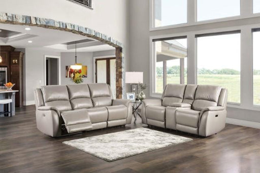 GORGIUS Power Loveseat, Light Gray - California Furniture (Coachella, CA)