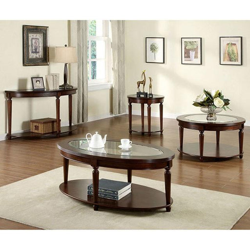 Granvia Dark Cherry Sofa Table - California Furniture (Coachella, CA)