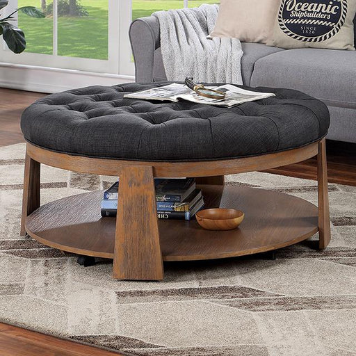 GUIS Round Coffee Table, Dark Gray - California Furniture (Coachella, CA)