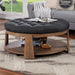 GUIS Round Coffee Table, Dark Gray - California Furniture (Coachella, CA)