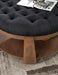 GUIS Round Coffee Table, Dark Gray - California Furniture (Coachella, CA)