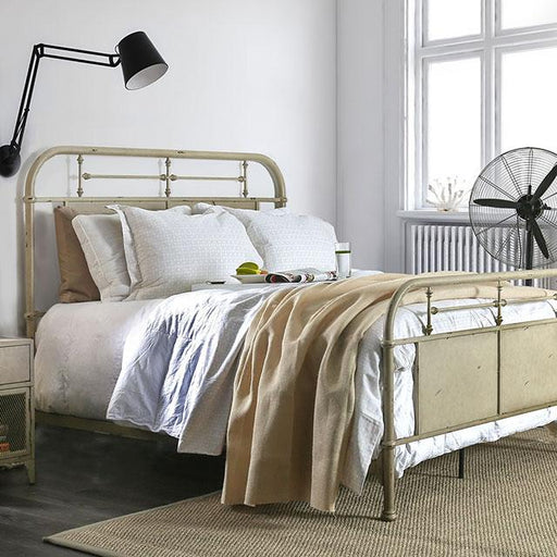 Haldus Bed Ivory, Red & White - California Furniture (Coachella, CA)