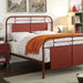 Haldus Bed Ivory, Red & White - California Furniture (Coachella, CA)