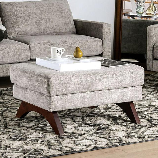 Harlech Gray Ottoman - California Furniture (Coachella, CA)
