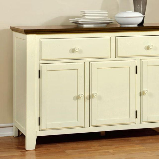 HARRISBURG Vintage White/Dark Oak Server - California Furniture (Coachella, CA)