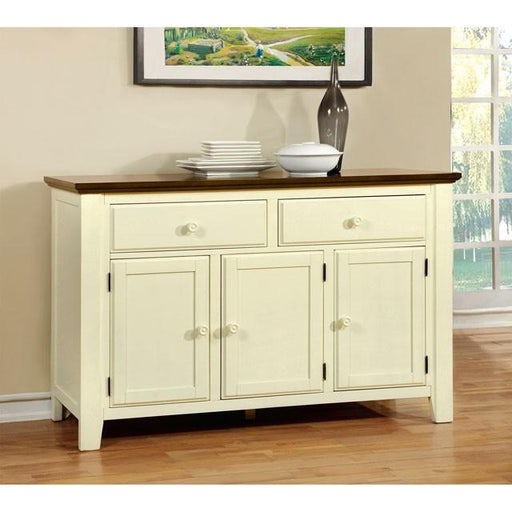 HARRISBURG Vintage White/Dark Oak Server - California Furniture (Coachella, CA)