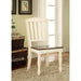 HARRISBURG Vintage White/Dark Oak Side Chair (2/CTN) - California Furniture (Coachella, CA)