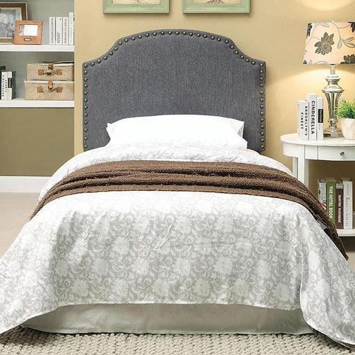 HASSELT King Size H/B, Gray -K/D Leg - California Furniture (Coachella, CA)