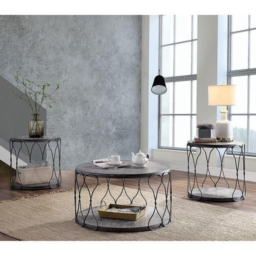 Hawdon Gray End Table - California Furniture (Coachella, CA)