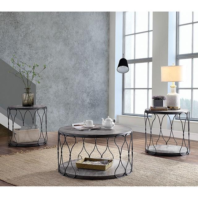Hawdon Gray End Table - California Furniture (Coachella, CA)