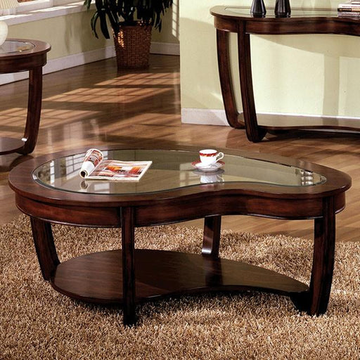 Crystal Falls Dark Cherry Coffee Table - California Furniture (Coachella, CA)