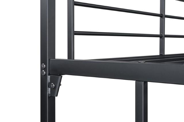 Cybill Full Loft Bed White, Silver, & Black - California Furniture (Coachella, CA)