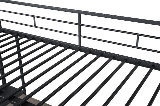 Cybill Full Loft Bed White, Silver, & Black - California Furniture (Coachella, CA)