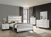 Errico Bed Grey & White - California Furniture (Coachella, CA)