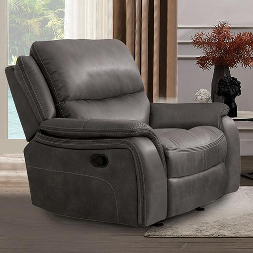 HENRICUS Glider Recliner, Dark Gray - California Furniture (Coachella, CA)