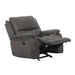 HENRICUS Glider Recliner, Dark Gray - California Furniture (Coachella, CA)