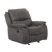 HENRICUS Glider Recliner, Dark Gray - California Furniture (Coachella, CA)