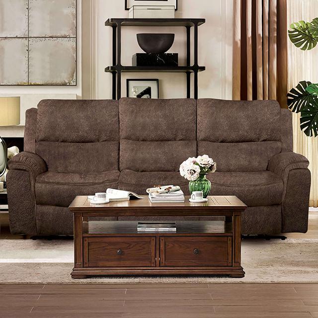 HENRICUS Sofa, Dark Brown - California Furniture (Coachella, CA)