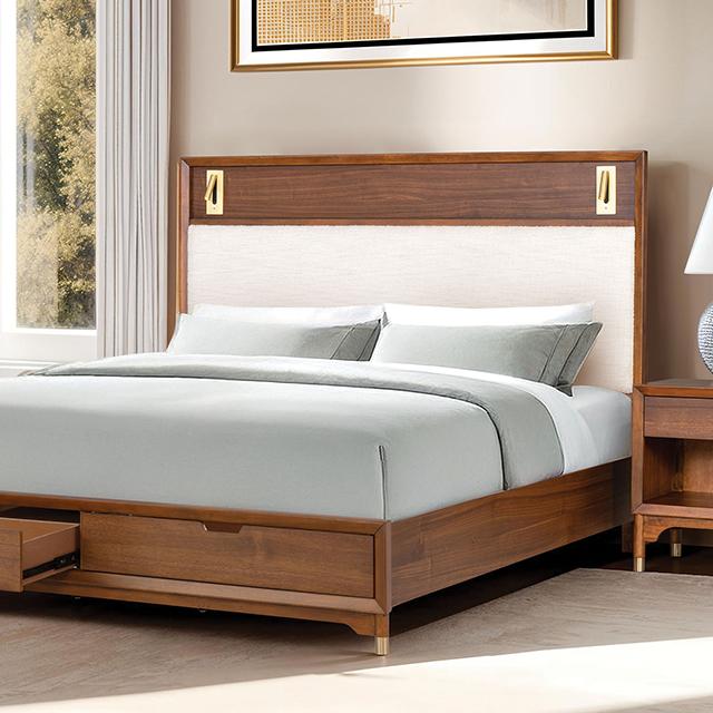 Hepburne Bed With Storage & Without Storage - California Furniture (Coachella, CA)