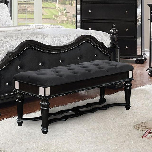 Azha Black Bench - California Furniture (Coachella, CA)