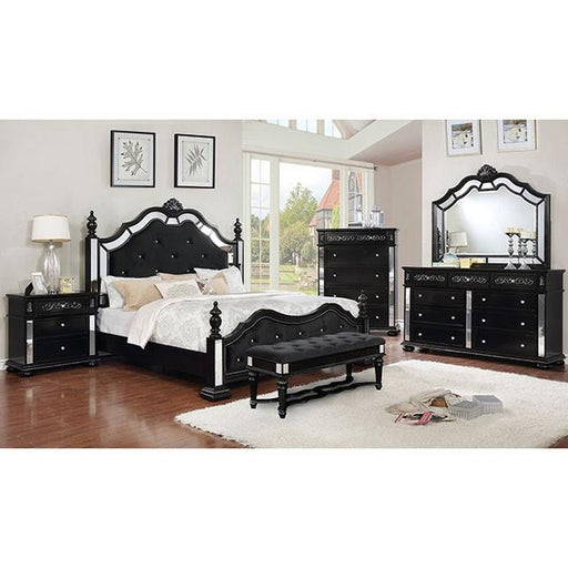 Azha Black Bench - California Furniture (Coachella, CA)