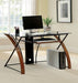 Baden Oak/Black Accent Desk - California Furniture (Coachella, CA)