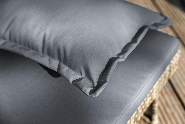 Bahia Tobago Reclining Chaise Lounge Brown & Gray - California Furniture (Coachella, CA)