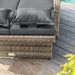 Bahia Tobago Reclining Chaise Lounge Brown & Gray - California Furniture (Coachella, CA)