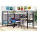 BALLARAT Silver Triple Twin Bunk Bed w/ Desk - California Furniture (Coachella, CA)