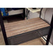 BALLARAT Silver Triple Twin Bunk Bed w/ Desk - California Furniture (Coachella, CA)