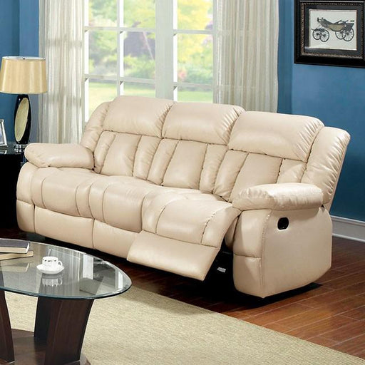 Barbado Ivory Sofa w/ 2 Recliners - California Furniture (Coachella, CA)