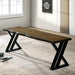 BARBARY Bench, Black/Dark Oak - California Furniture (Coachella, CA)