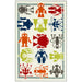 BARON 5' X 8', Area Rug, Robots, Multi/Ivory - California Furniture (Coachella, CA)