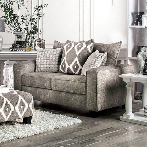 Basie Gray Love Seat - California Furniture (Coachella, CA)